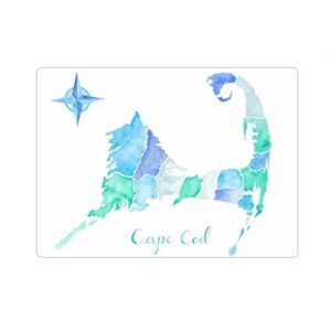 Cape Cod Watercolor Map Magnet